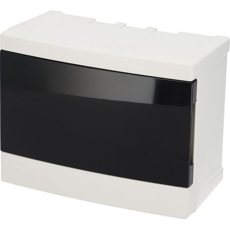 Tableau électrique en saillie 6 modules (1x6) blanc porte fumée EDO777840 EDO Technic