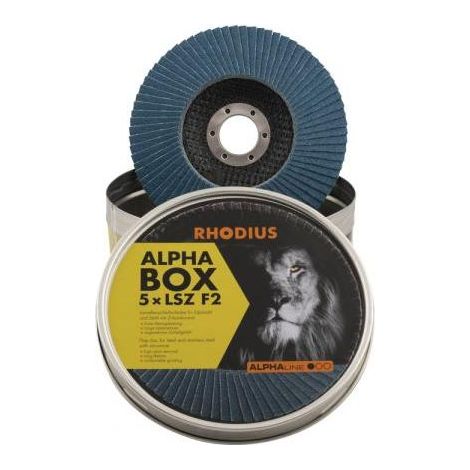 Lamellenschijf Rhodius lsz f2 acier inox grain 60 125 mm