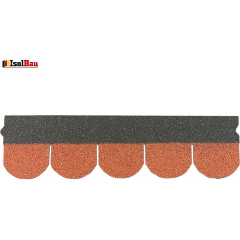 Dachschindeln Biberschindeln 1 Stk Ziegelrot Schindeln Dachpappe Bitumen (1/5)