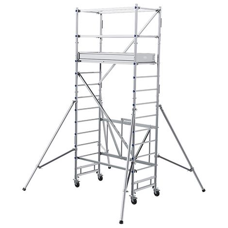 Trabattello 1 piano - Altezza max. di lavoro 4.65m - POP316L