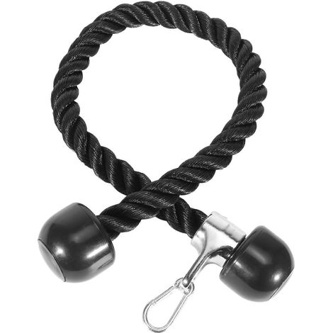 Corde à poulie haute résistance de 91 cm (36 pouces) avec mousqueton, accessoire de musculation pour machine à câbles. (1/4)