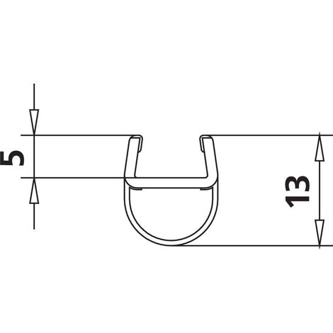 Kermi Glasabdichtung senkrecht x1, 1647, 2000mm, passend bis Serienhöhe 2000mm, 6031696