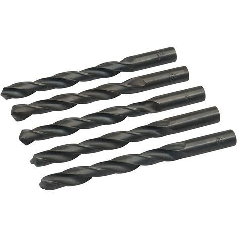 Forets hélicoïdaux Silverline HSS, métriques, lot de 5, 13,0 mm (1/2)