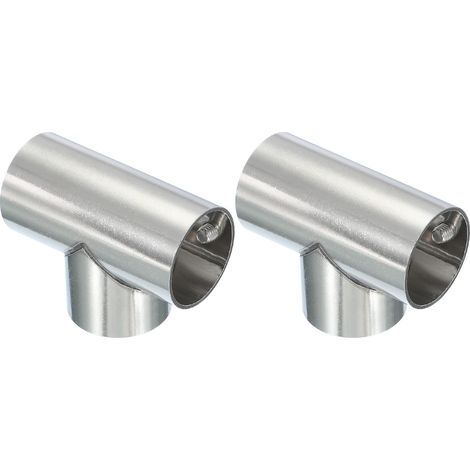 2 Pièces 1" Raccord De Tuyau À 3 Voies Raccords De Tuyau Argent (1/5)