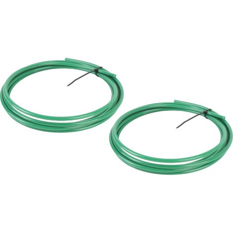 Ensemble de 2 rallonges de tuyau en cuivre conditionné, 4 m (13 po) de longueur, 3/8 po de diamètre, avec bande de cintrage intégrée (1/5)