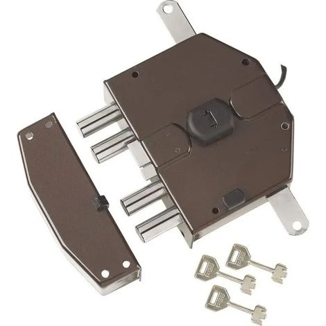 ELETTROSERRATURA TRIPLICE APPLICARE A POMPA SEGRETA 6823- - mm.65 lunghezza cilindro mm.50, dx (Y6823550) - 1 pezzi YALE
