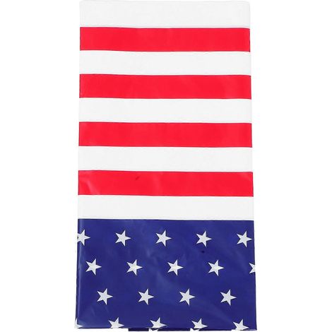 Nappe rectangulaire jetable à motifs patriotiques pour la fête du 4 juillet (1/5)