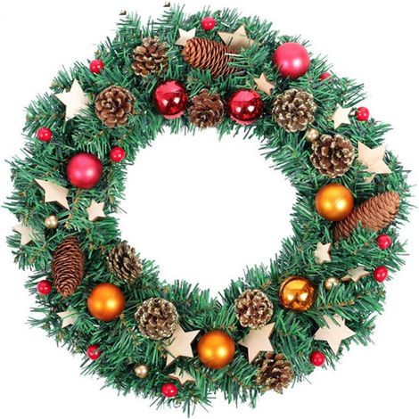 Künstliche Ahornblattgirlande, Beeren, Kürbisse, Tannenzapfen, Herbst-Winter-Türdekoration, Weihnachtsanhänger