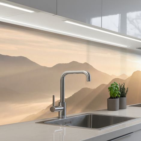 SCHIENALI CUCINA Montagne - Nebbia - Raggi di sole 400x80 cm (1/5)