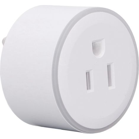 Prise connectée WiFi 110V 1100W 10A minuterie télécommande smart LED pour maison, prise américaine en coque PC, interrupteur programmable. (1/5)