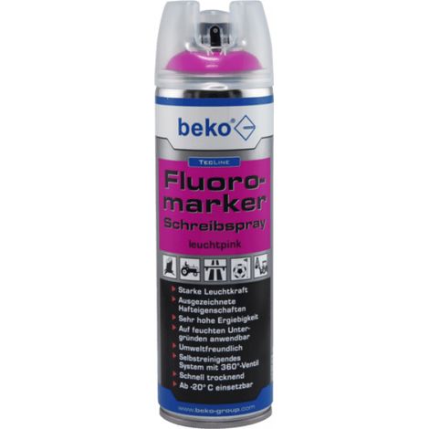 beko TecLine Fluoromarker Schreibspray 500 ml LEUCHTPINK 294 19 500 (1/5)