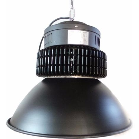 Cloche Industrielle LED 150W 120° NOIR - Unité / Blanc Neutre - SILUMEN (1/4)