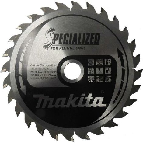 LAM TCT PL SIL 165/20/28 BOIS MAKITA B-09282