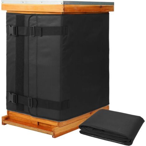 Enveloppements de Ruche pour l'hiver, enveloppe Isolante pour Ruche à 8 et 10 Cadres, Tissu Oxford 600D réglable, Fournitures d'apiculture, imperméable, Coupe-Vent, réutilisable 72" x 23,6" (1/5)
