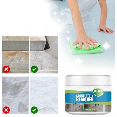 Détachant professionnel pour pierre, granit, quartz et marbre. Poudre nettoyante ultra-efficace pour les taches tenaces sur les carreaux. (1/5)