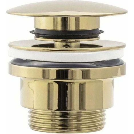 Universeller Gold-Spülbeckenablaufstopfen, XU, Hochwertiges Produkt, langlebig und zuverlässig, ausgewählte Materialien, normkonform, benutzerfreundlich, optimale Leistung, angemessene Garantie – KZQ (1/3)