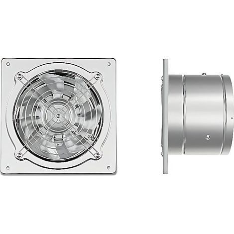 Ventilador extractor de 8 pulgadas, ventilador de pared, ventilador de ventilación para sótano, ático, baño, techo, ventana, sótano, 220 V 80 W (1/2)