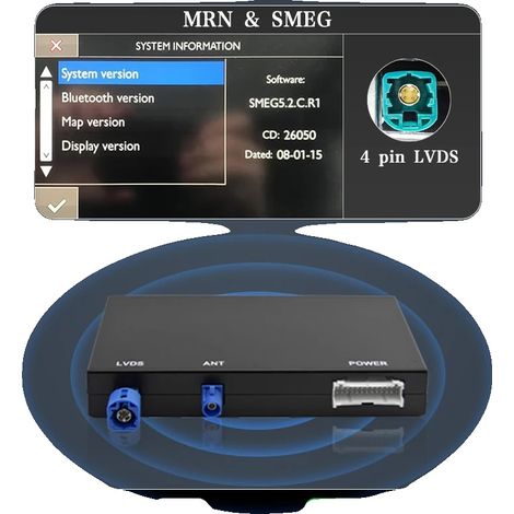 Módulo inalámbrico CarPlay y Android Auto, soporte para cámara, fácil instalación, para Peugeot Citroën DS (1/2)