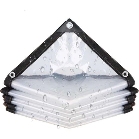 1x2m Bâche Étanche Transparente avec Œillets, Bâche Imperméable pour Poulailler, Bache Transparentes Exterieur Plastique, Bâches De (1/5)