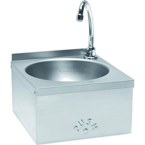 Lavabo mains - Commande genoux - Inox - Combisteel