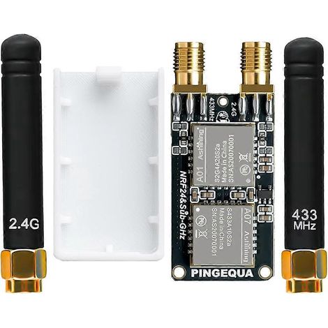Placa de desarrollo RF 2 en 1 de alto rendimiento NRF24 + módulo inalámbrico CC1101 de 2,4 GHz y 433 MHz con sniffer y conmutación automática de GPIO (1/5)