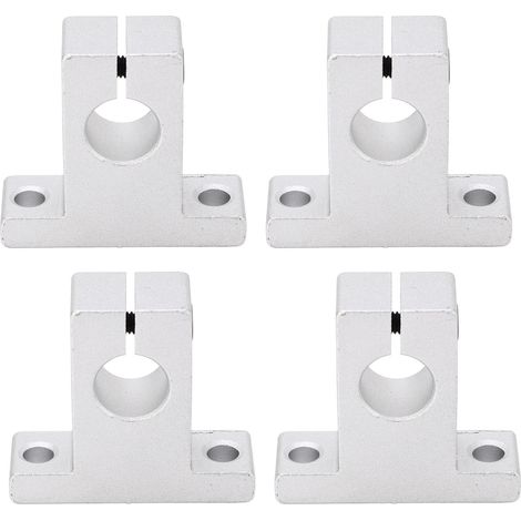Support de fixation d'arbre SK12 pour guidage linéaire, support vertical en alliage d'aluminium, bride de montage pour tige de guidage, lot de 10 pièces. (1/5)
