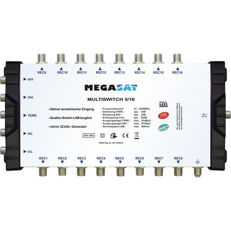 Megasat Multiswitch 5/16