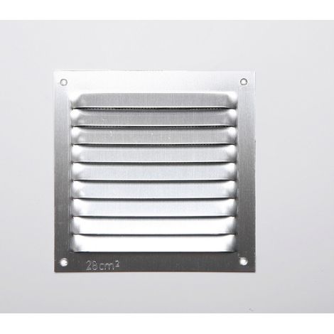 Gitter ohne Rand Aluminium 0,6 Naturfarbe 100x100mm