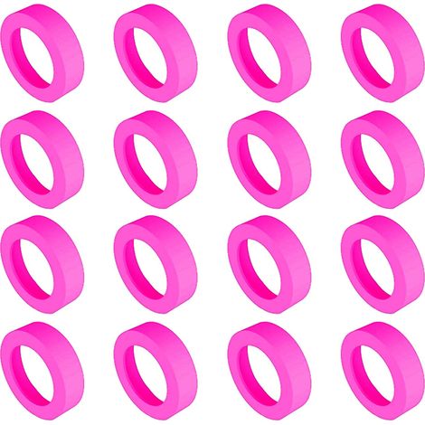 Sleeve En Silicone Pour Gobelet - Diamètre 6,5 Cm - Résistant À La Chaleur Et Anti-Dérapant - Pour Tasses Et Bouteilles - Lot De 16 Pièces (1/5)