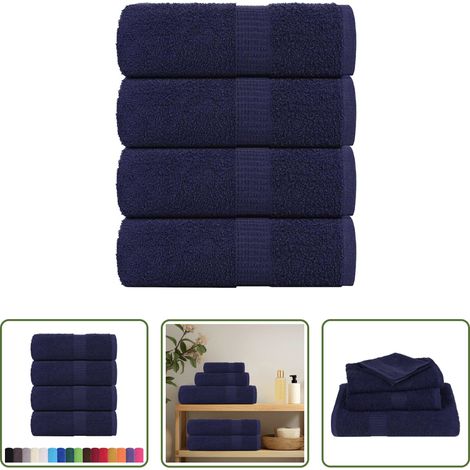 Badetuch - Waschtücher FROGN 4 Stk. Marineblau 30x30 cm 360 g/m² (1/5)