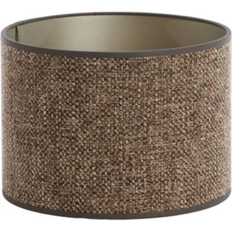 Light & Living - paralume - Saverna - marrone - tessile - Ø 25cm (1/3)