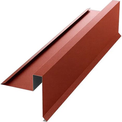 Bordure fronton brise vent, rouge brique Mat RAL 8004