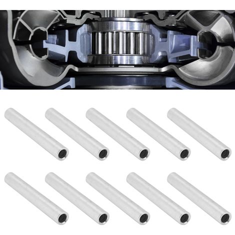 Zehn Aluminiumdichtungen Φ6mm, 3502-0006-0430, 43mm lang. (1/5)