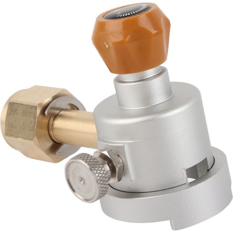 Adaptateur de remplissage CO2 pour machine à soda DUO for Terra for Art CGA320, cylindre de CO2, adaptateur mâle argenté