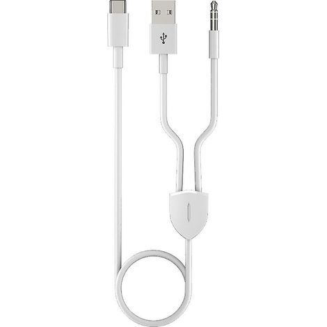 Câble auxiliaire USB-C vers jack 3,5 mm compatible avec les téléphones S22/S22 Ultra/S21/S20/Note 20 (1/4)