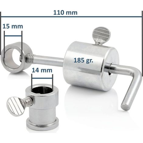 Convient aux contrepoids et roulements des fourchettes à viande de type barbecue, acier de 185 g. (1/3)