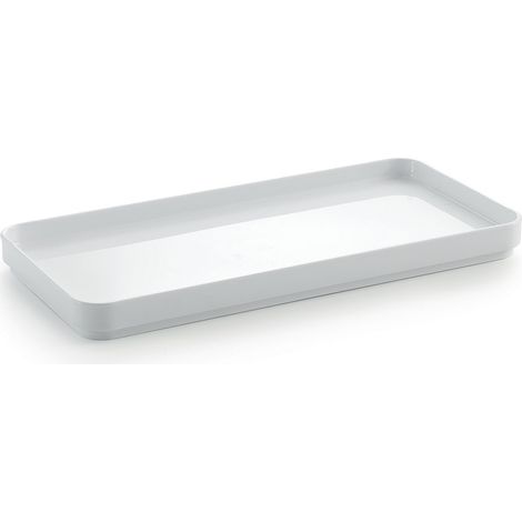 Vassoio portaoggetti in plastica riciclata 6306 Gedy serie SEVENTY Bianco (1/2)