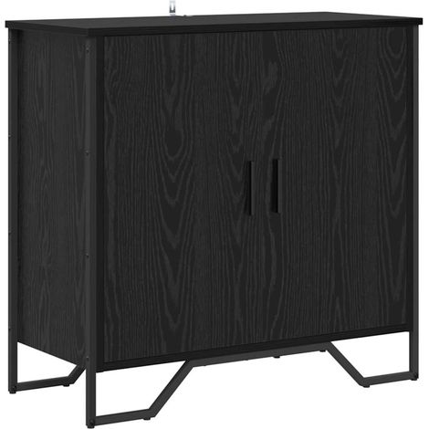 Maison Exclusive - Credenza Rovere Nero 78 x 35 x 74.5 cm