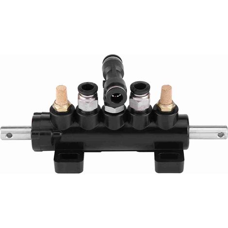 Pédale de commande d'air Type B pour démonte-pneu, métal et ABS, Ø8mm/10mm, avec 2 silencieux, durable (1/4)