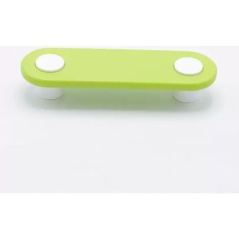 Maniglia dalla forma arrotondata e lunga di colore verde in goffrato fine 135x40x25 - 390 Eyes