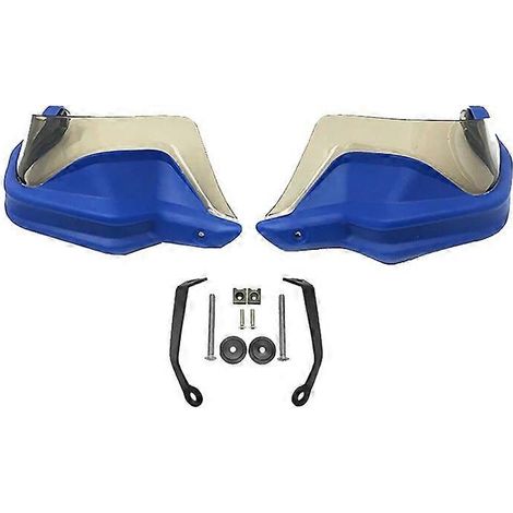Protège-mains pour motos VOGE 650DS, 650 DS, 500DS, 300DS et 500R : protection pour leviers de frein et d'embrayage, pare-brise inclus (bleu et vert). (1/5)