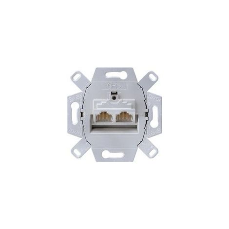 Toma RJ45 doble categoría 6 Clase A JUNG UAE 8-8 UPOK6
