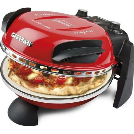 Four à pizza électrique 1200W – Température max 390°C – Indicateurs LED – Facile à nettoyer – Intérieur/extérieur – Couleur rouge – G3 Ferrari