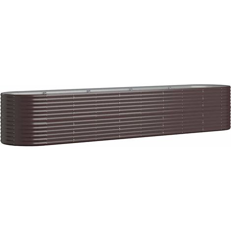 Maison Exclusive - Hochbeet Verzinkter Stahl 368x80x68 cm Braun (1/5)