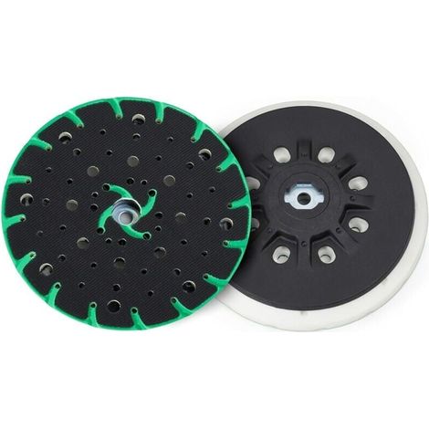 Disco abrasivo da 150 mm con aspirazione della polvere – filettatura di collegamento M8 – ricambio per dischi abrasivi Festool, compatibile con levigatrici rotoorbitali da 150 mm di Bosch, Makita, ecc