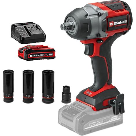 Einhell Professional TP-CW 18/750-C Li BL 18v Impact Wrench 750Nm + 4AH Kit