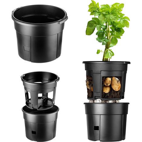 Filiyano-Pot KADAX pour la plantation de pommes de terre et de légumes, couvercle, insert, 41 cm, 28 l (1/5)