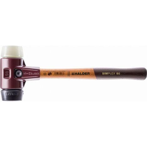 HALDER 3028.060 MAZA DE GOMA + NYLON SIMPLEX Ø 60 MM