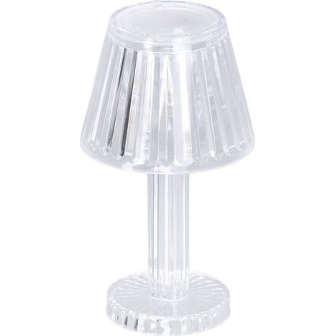 Diamantkristall-Tischleuchte, hohe Lichtdurchlässigkeit, transparent, Mini-Kristall-Tischleuchte, wasserdicht, Nachttischlampe, warmweißes Licht - Crezuo