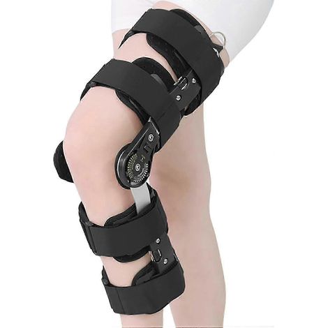 Mediale Entlastungs-Knieorthese, verstellbare Länge, Knieorthese zur Ruhigstellung bei Arthrose und Bänderzerrung, Knochen-auf-Knochen-Schmerzen im Kniegelenk (1/5)